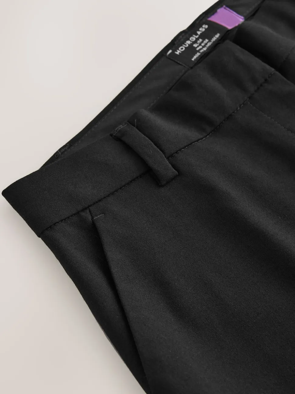 Noir - Pantalons habillés ajustés Hourglass en laine