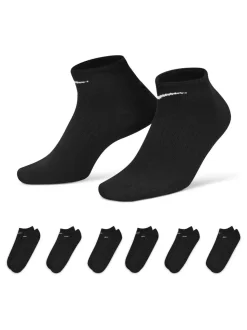 Noir - Paquet de chaussettes d'entraînement légères et non voyantes Nike Everyday 6
