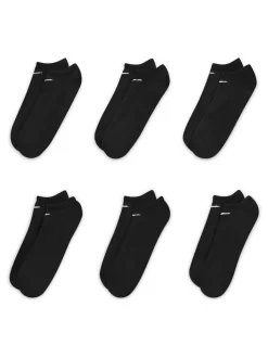 Noir - Paquet de chaussettes d'entraînement légères et non voyantes Nike Everyday 6