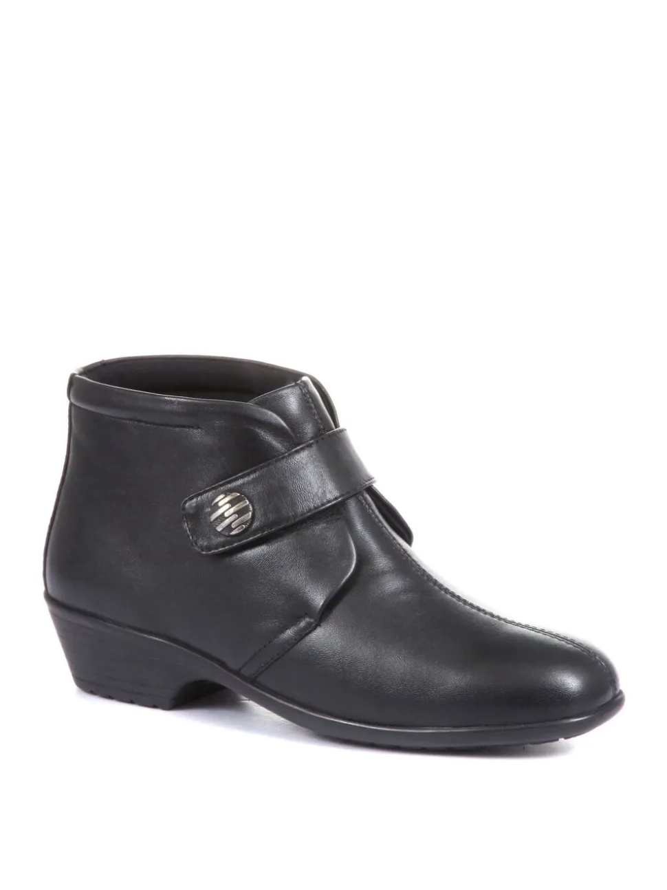 Noir - pavers Coupe ample Bottes/Bottines pour femme en cuir
