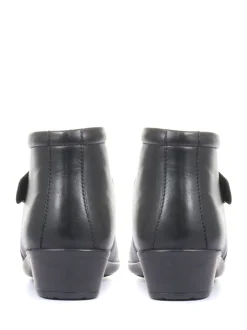 Noir - pavers Coupe ample Bottes/Bottines pour femme en cuir
