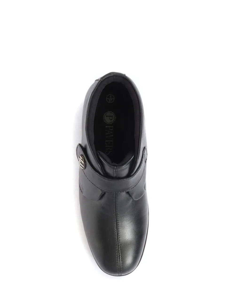 Noir - pavers Coupe ample Bottes/Bottines pour femme en cuir