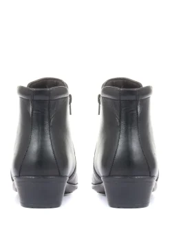 Noir - Pavers Coupe ample Bottes/Bottines en cuir pour femme Bottes/Bottines