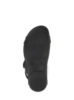 Noir - Pavers Sandales à fermeture tactile pour femme