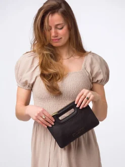 Noir - Pochette Pure Luxuries London Esher en cuir