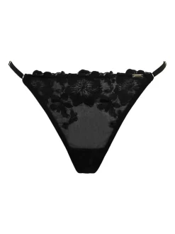 Noir - Pour Moi Inde Bold Fleuri brodé