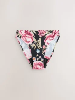 Noir / Praline nude / Rose fleuri - Lot de 4 culottes menstruelles à débit moyen Invisible