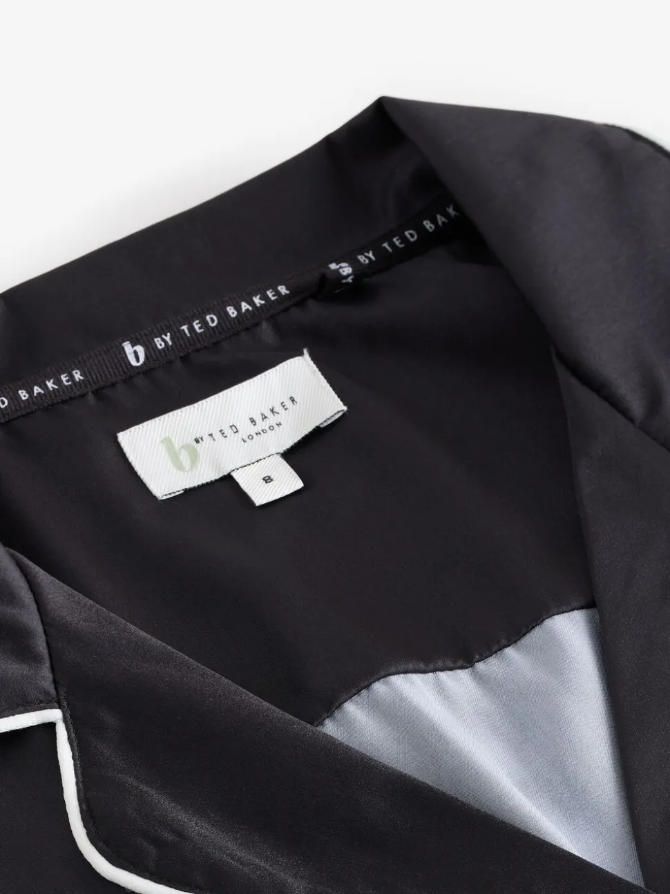 Noir - Pyjama boutonné B by Ted Baker en satin