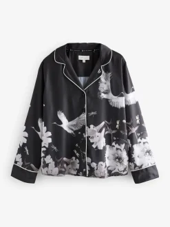 Noir - Pyjama boutonné B by Ted Baker en satin