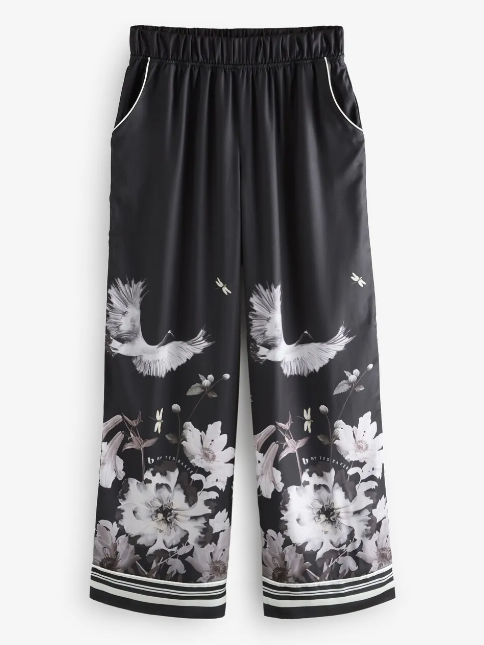 Noir - Pyjama boutonné B by Ted Baker en satin