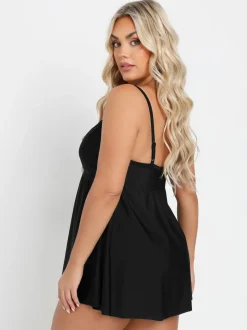 Noir - Robe de bain Yours Curve Navy