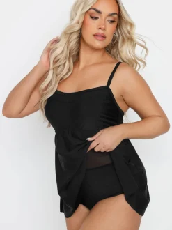 Noir - Robe de bain Yours Curve Navy