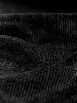 Noir - Robe de chambre Studio douillette en velours côtelé