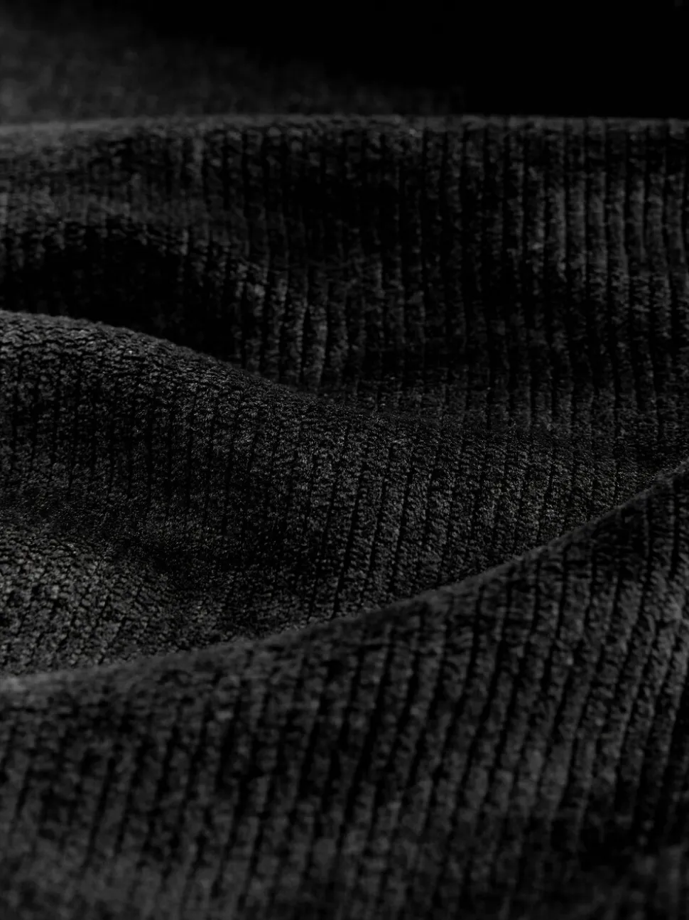 Noir - Robe de chambre Studio douillette en velours côtelé