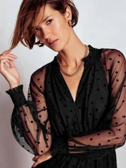 Noir - Robe mi-longue Boden Lucille en tulle