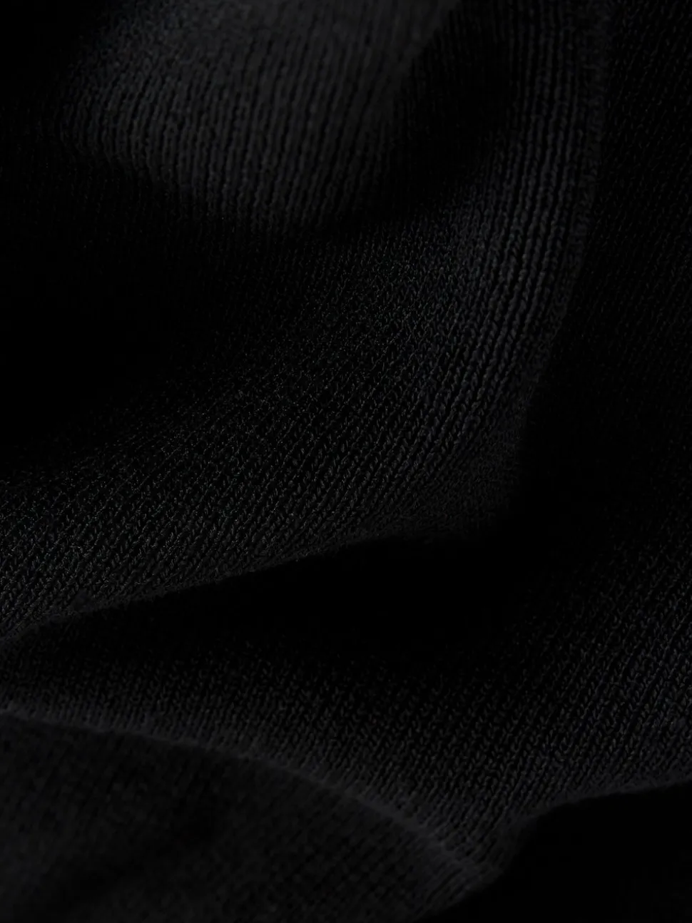 Noir - Robe Tablier en maille à superpositions