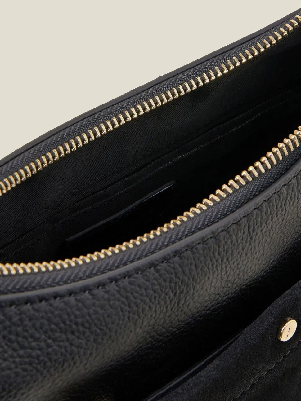Noir - Sac à bandoulière Accessorize Leather Messenger