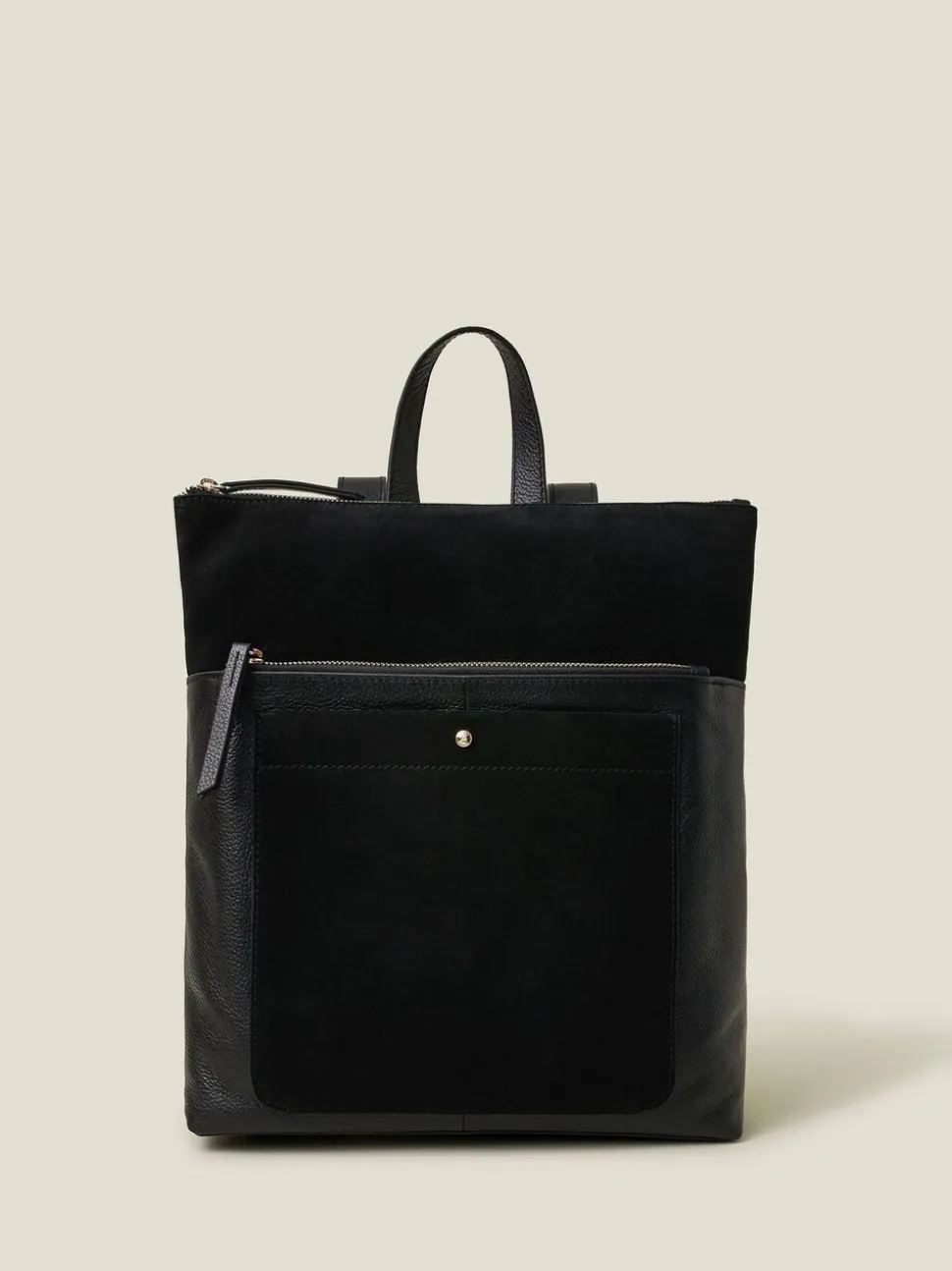 Noir - Sac à dos Accessorize en cuir daim