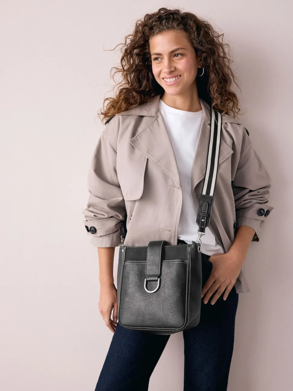 Noir - Sac messager structuré
