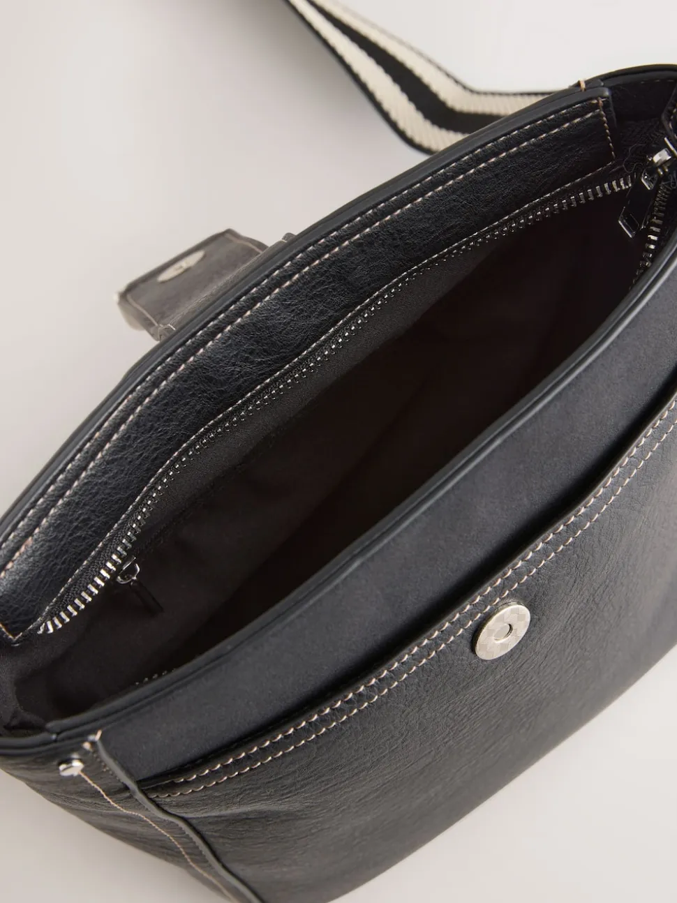 Noir - Sac messager structuré