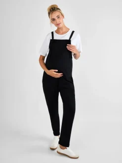 Noir - Salopette de maternité JoJo Maman Bébé en jersey