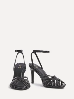 Noir - Sandales à talons aiguilles Linzi Eros en cage