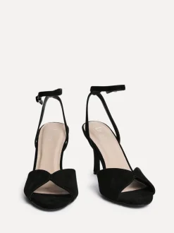 Noir - Sandales à talons aiguilles Linzi Parlour à bout ouvert