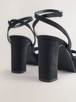 Noir - Sandales à talons plateformes à bout arrondi Forever Comfort®