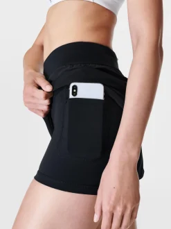 Noir - Short de course Betty Tempo en sueur