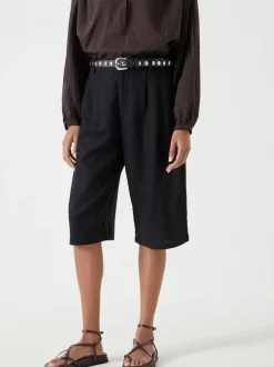 Noir - Short Hush Linen Blend Lya Bermuda