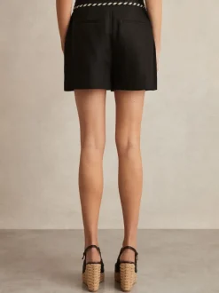Noir - Short Reiss Fawn Lin Whipstitch Short