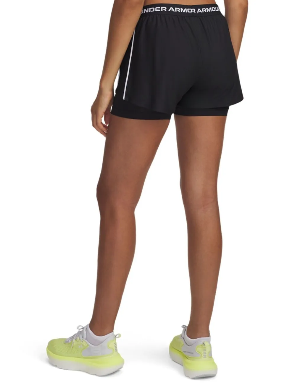 Noir - Short Under Armour Tech Play Up 2en1