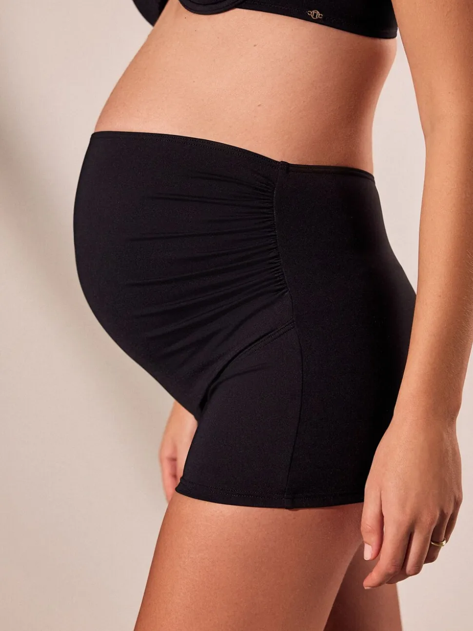 Noir - Shorts de Bikinis Grossesse Overbump