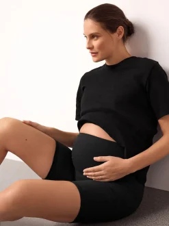 Noir - Shorts de sport de grossesse