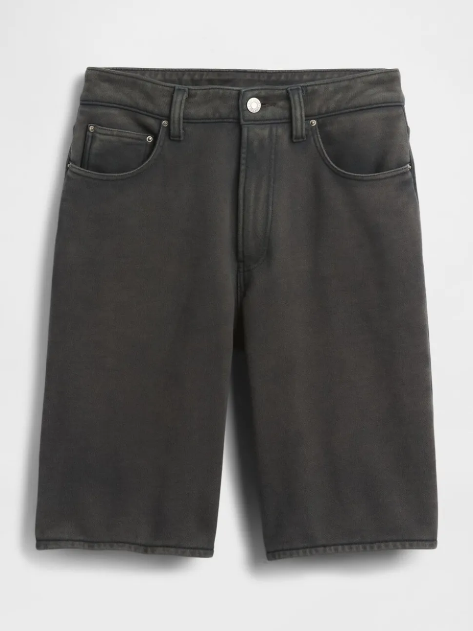 Noir - Shorts Gap Denim taille mi-haute de 11 pouces