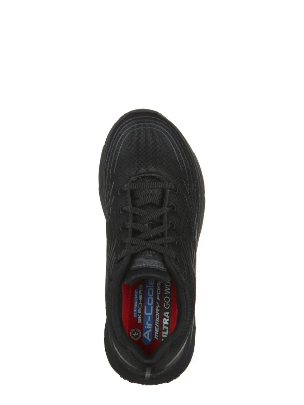 Noir - Skechers Womens Elite Slip Resistant Arch Fit Trainers