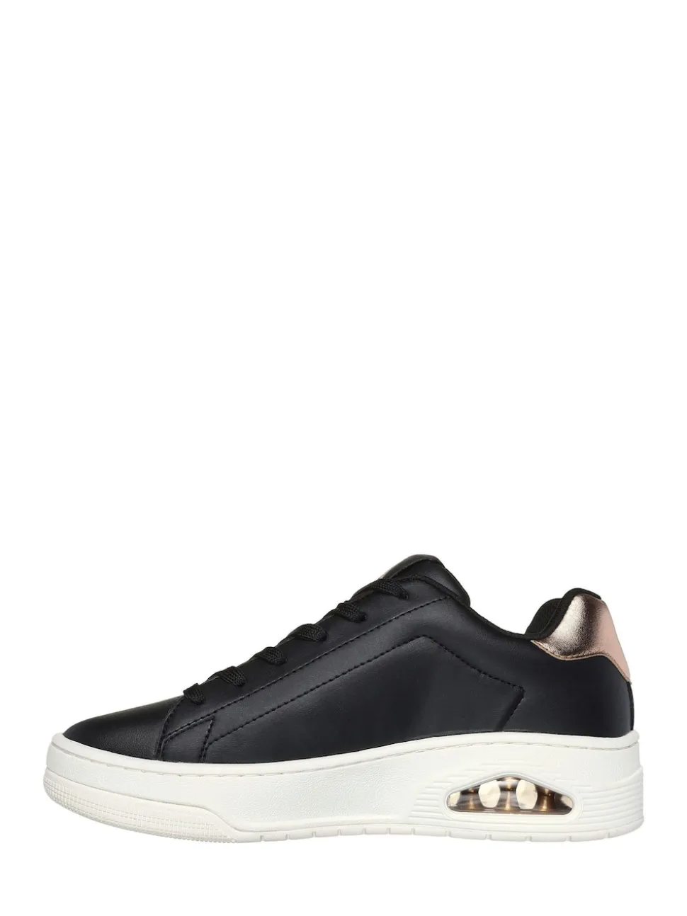 Noir - Skechers Womens UNO Court Trainers