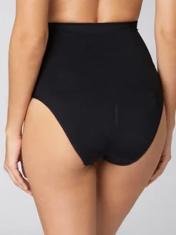 Noir - Slips gainants fermes sans coutures pour le contrôle du ventre