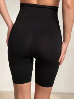 Noir - Slips gainants fermes sans coutures pour le contrôle du ventre