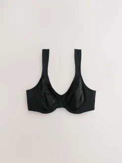 Noir - Soutien-gorge DD+ ultra doux confortable à bretelles rembourrées minimisant
