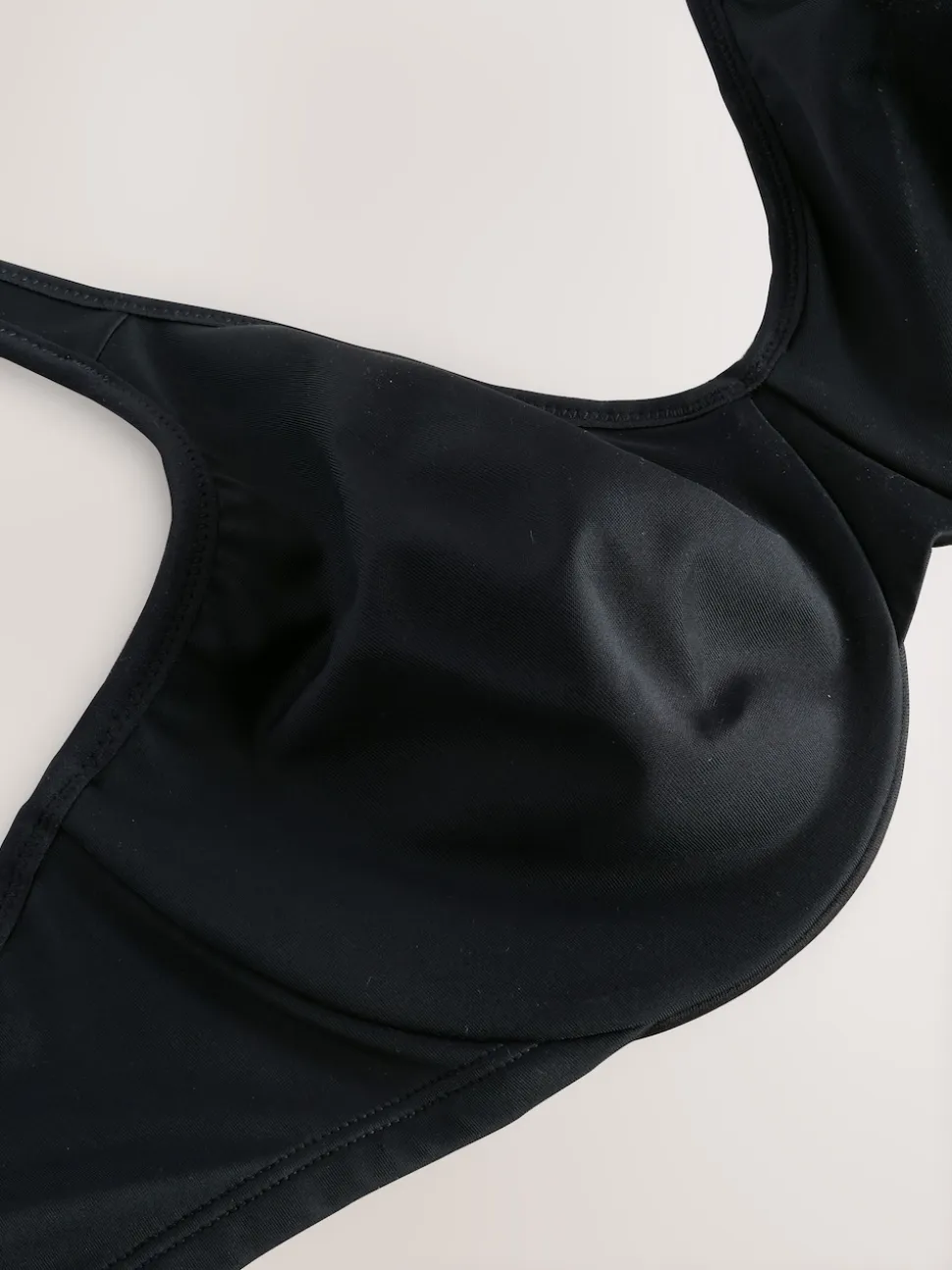 Noir - Soutien-gorge DD+ ultra doux confortable à bretelles rembourrées minimisant