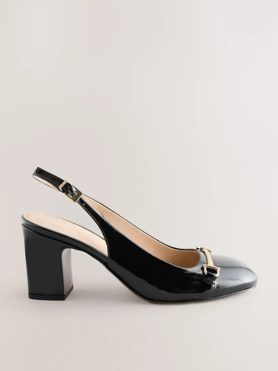 Noir - Talons de bloc arrière à bride arrière