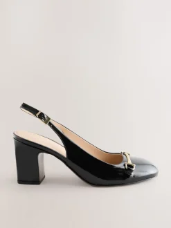 Noir - Talons de bloc arrière à bride arrière