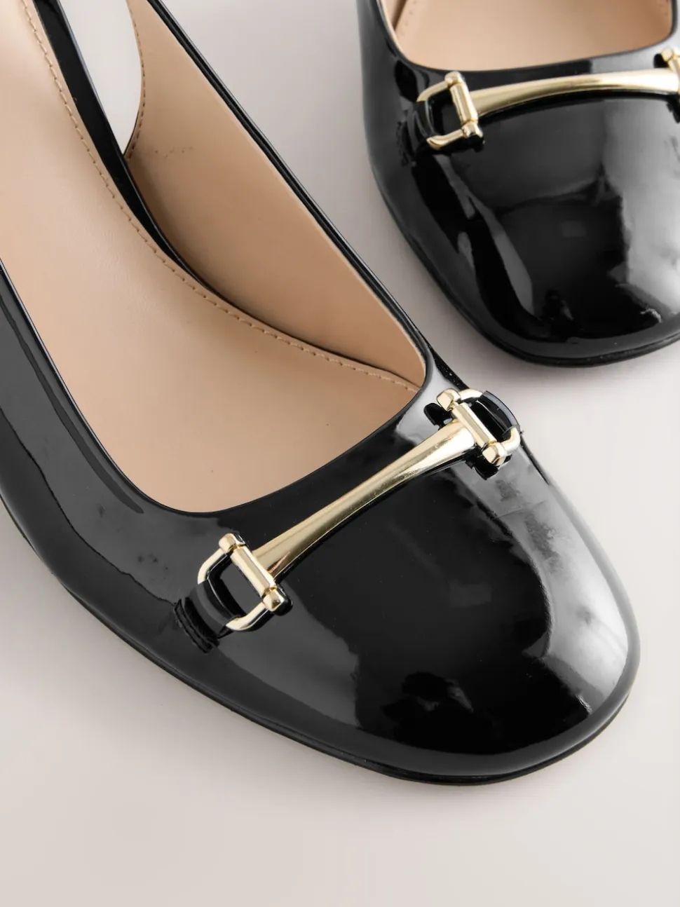 Noir - Talons de bloc arrière à bride arrière