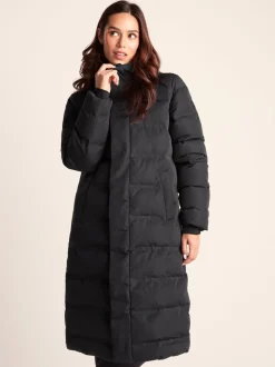 Noir - Tog 24 Womens Glaston Longline Thermal Parka À capuche Puffer Coat