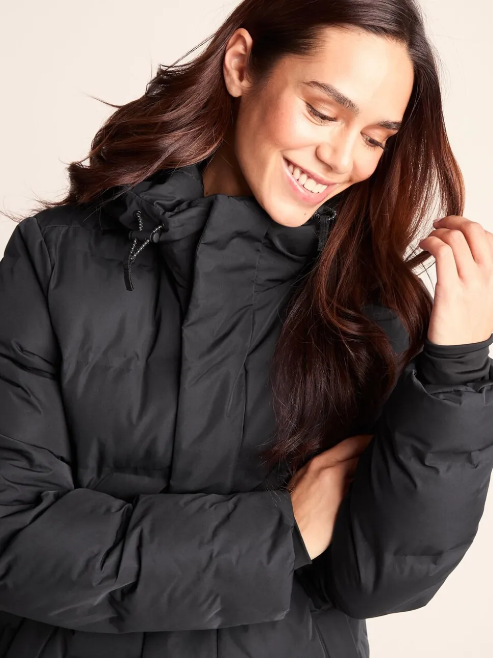 Noir - Tog 24 Womens Glaston Longline Thermal Parka À capuche Puffer Coat