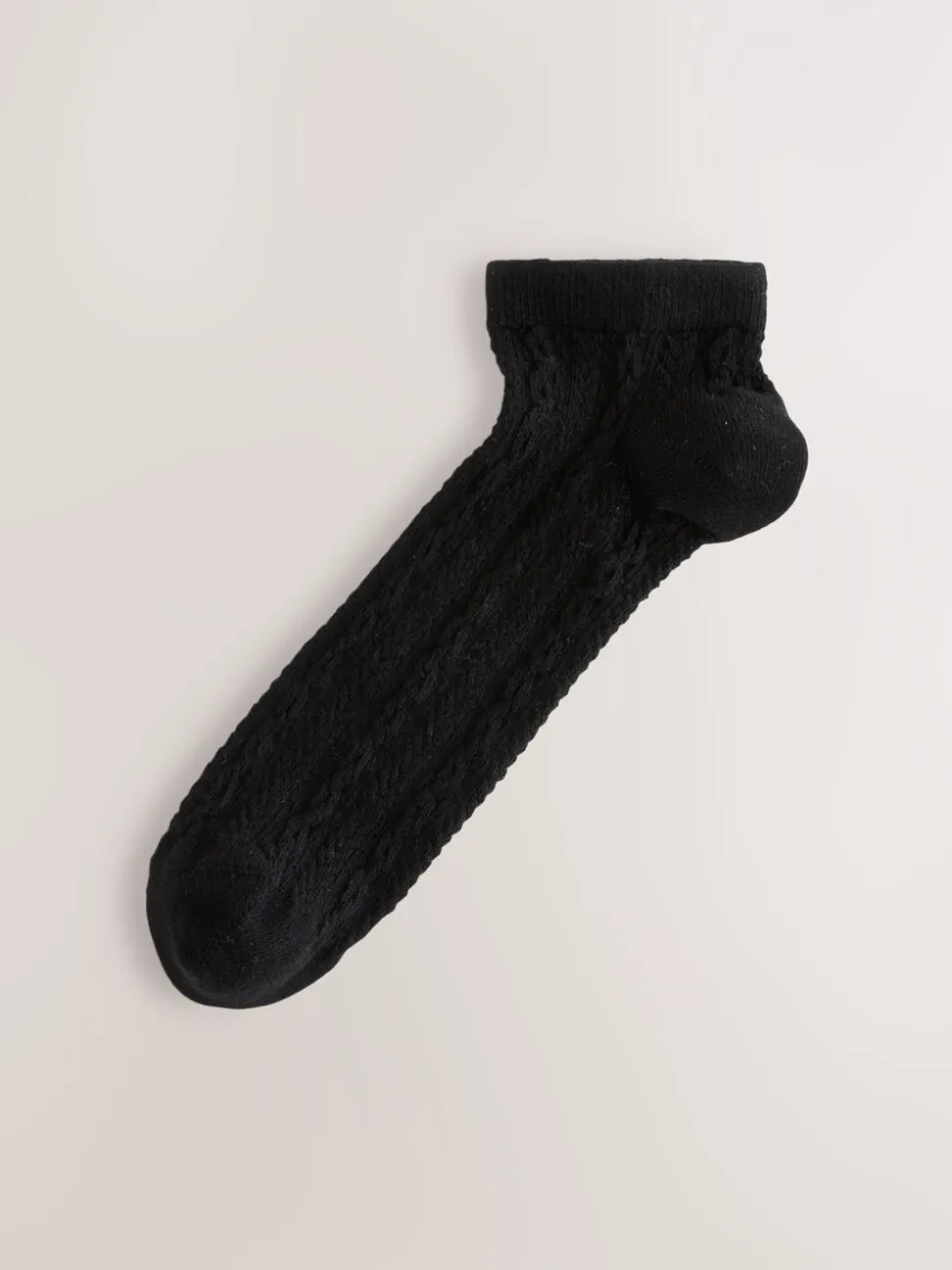 Noir à torsades - Lot de chaussettes de sport en câble 4