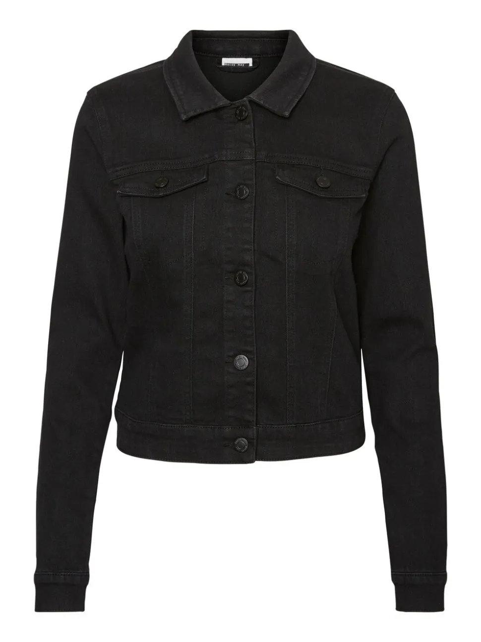 Noir - Veste en jean Noisy May ajustée