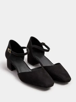 Noir - Yours Curve Escarpins Mary-Jane en deux parties coupe extra-large