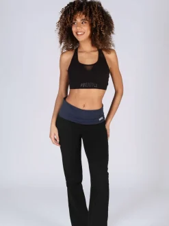 Noir anthracite - Pineapple Pantalons en jersey à ceinture repliée pour femmes
